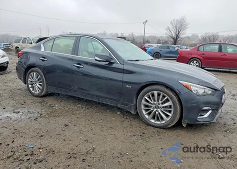 2020 Infiniti Q50 3.0T Luxe z USA, uszkodzony, nr VIN JN1EV7AR3LM250488